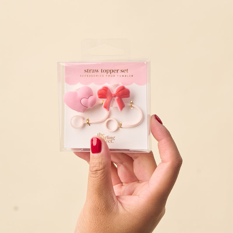 Sweet & Sassy Straw Topper Set