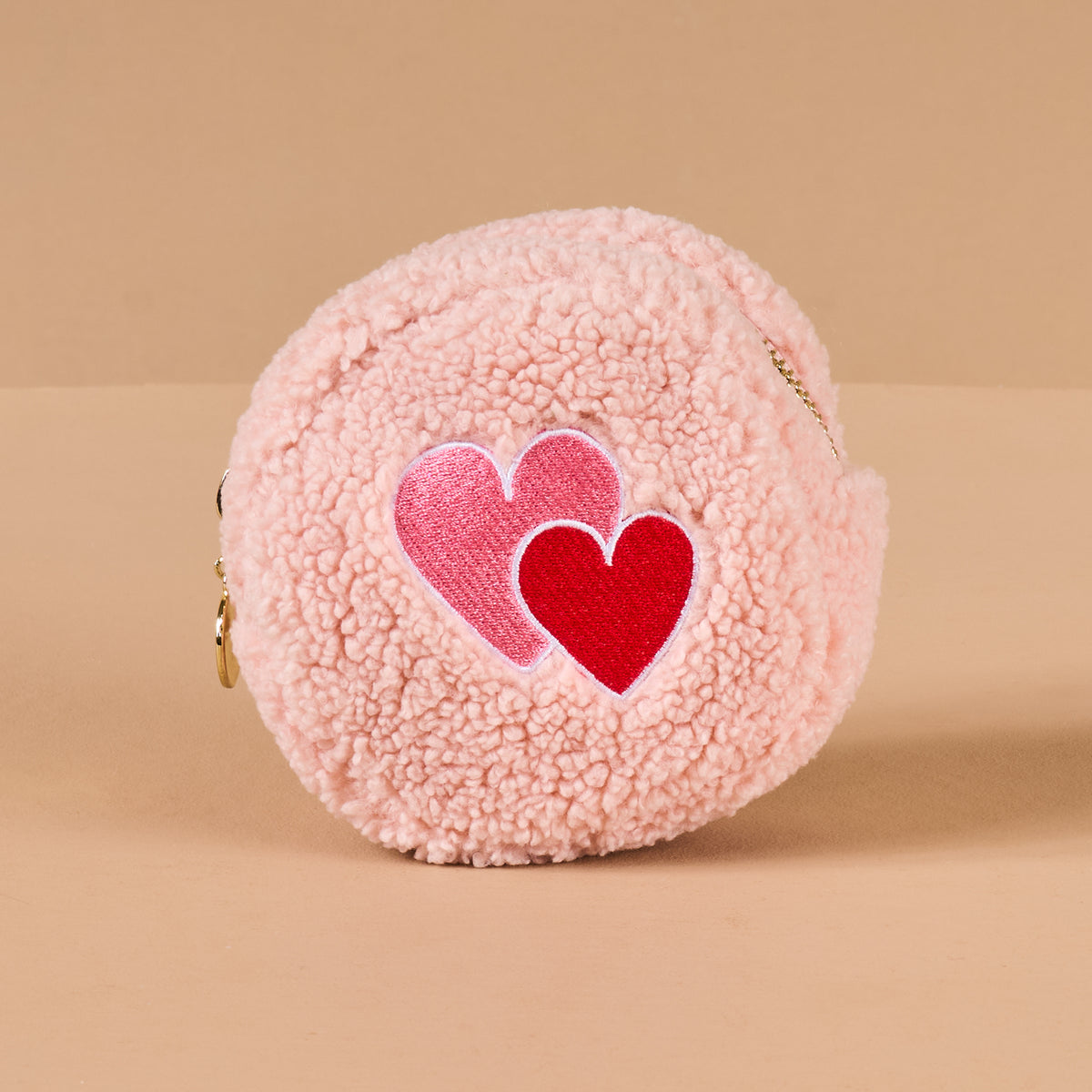 Circle Heart to Heart Teddy Pouch