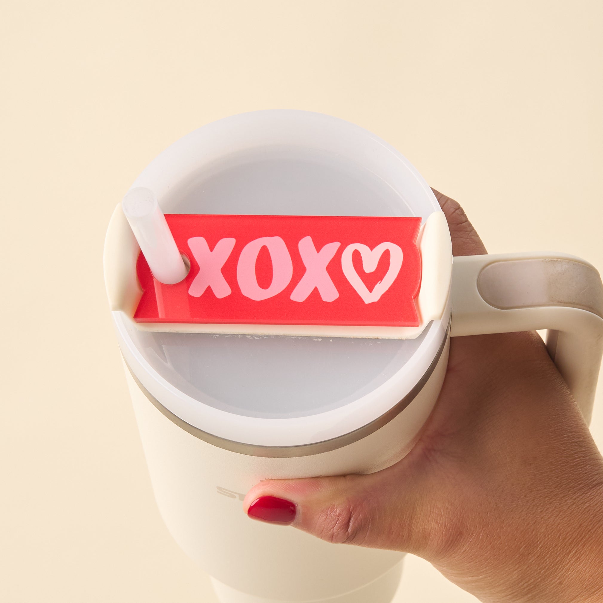 Valentine's Tumbler Lid Tag