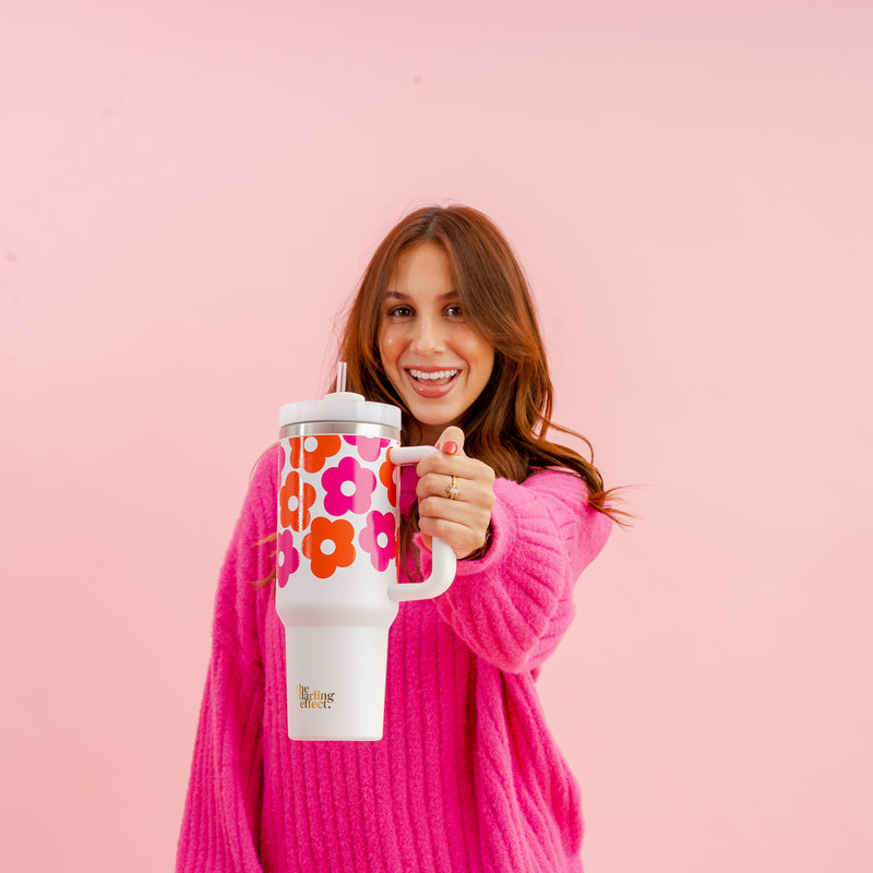 Lovebug Floral 40 oz Take Me Everywhere Tumbler