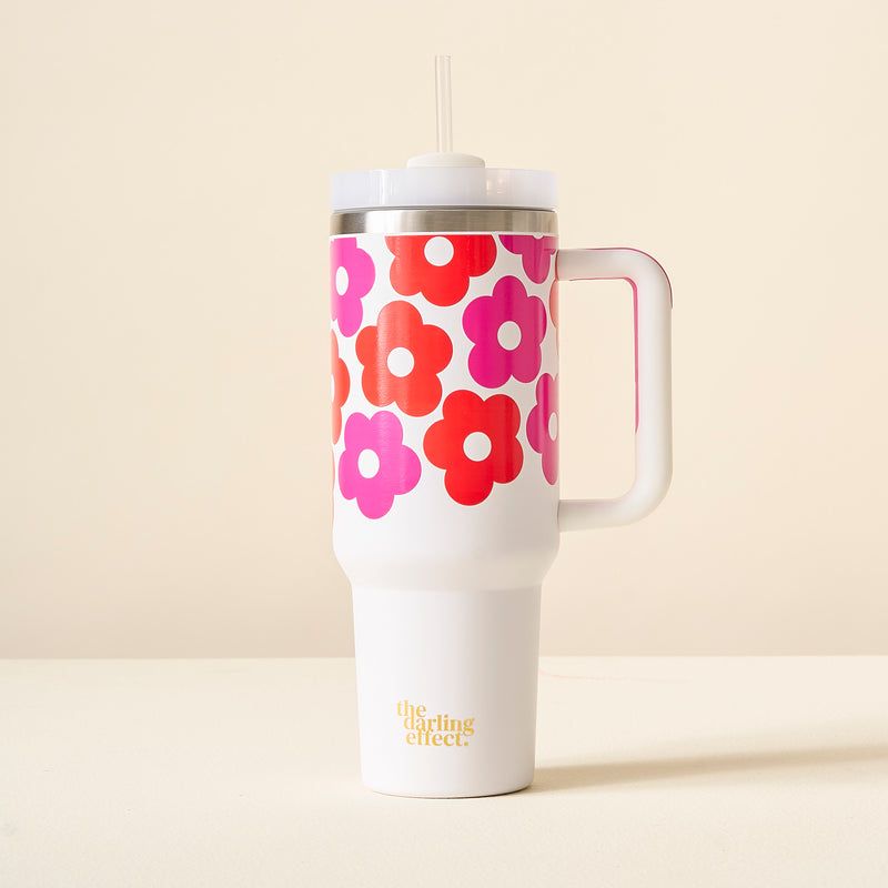 Lovebug Floral 40 oz Take Me Everywhere Tumbler
