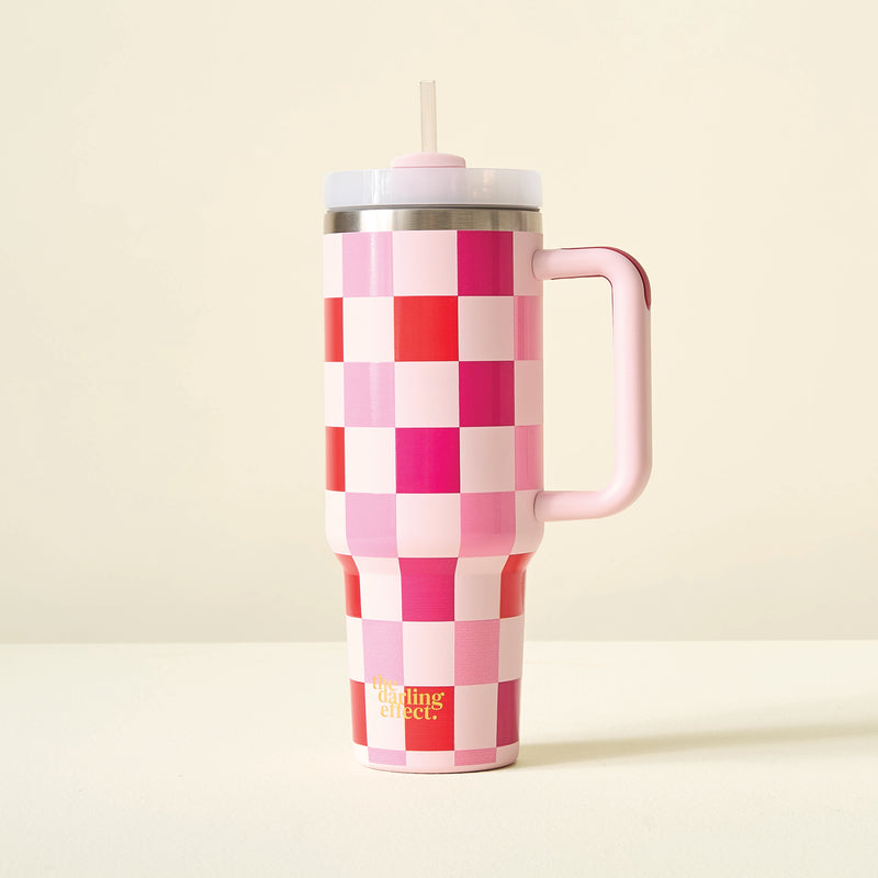 Sweetheart Check 40 oz Take Me Everywhere Tumbler