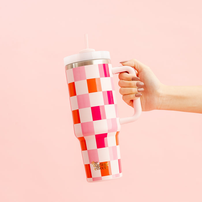 Sweetheart Check 40 oz Take Me Everywhere Tumbler