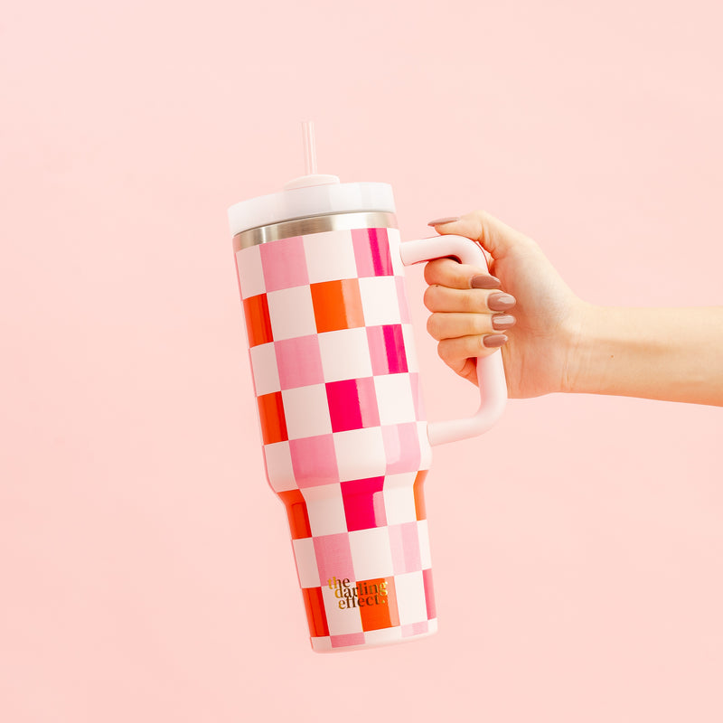 Sweetheart Check 40 oz Take Me Everywhere Tumbler