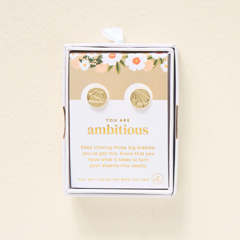 You Are Ambitious Dainty Stud Earrings