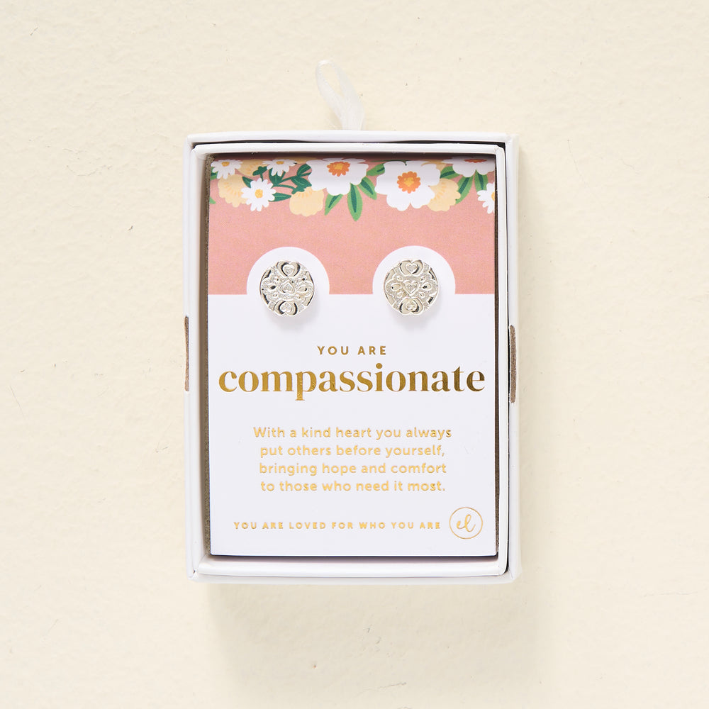 You Are Compassionate Dainty Stud Earrings