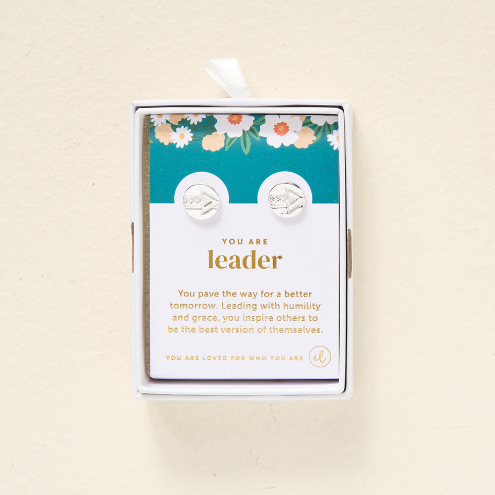 You Are A Leader Dainty Stud Earrings