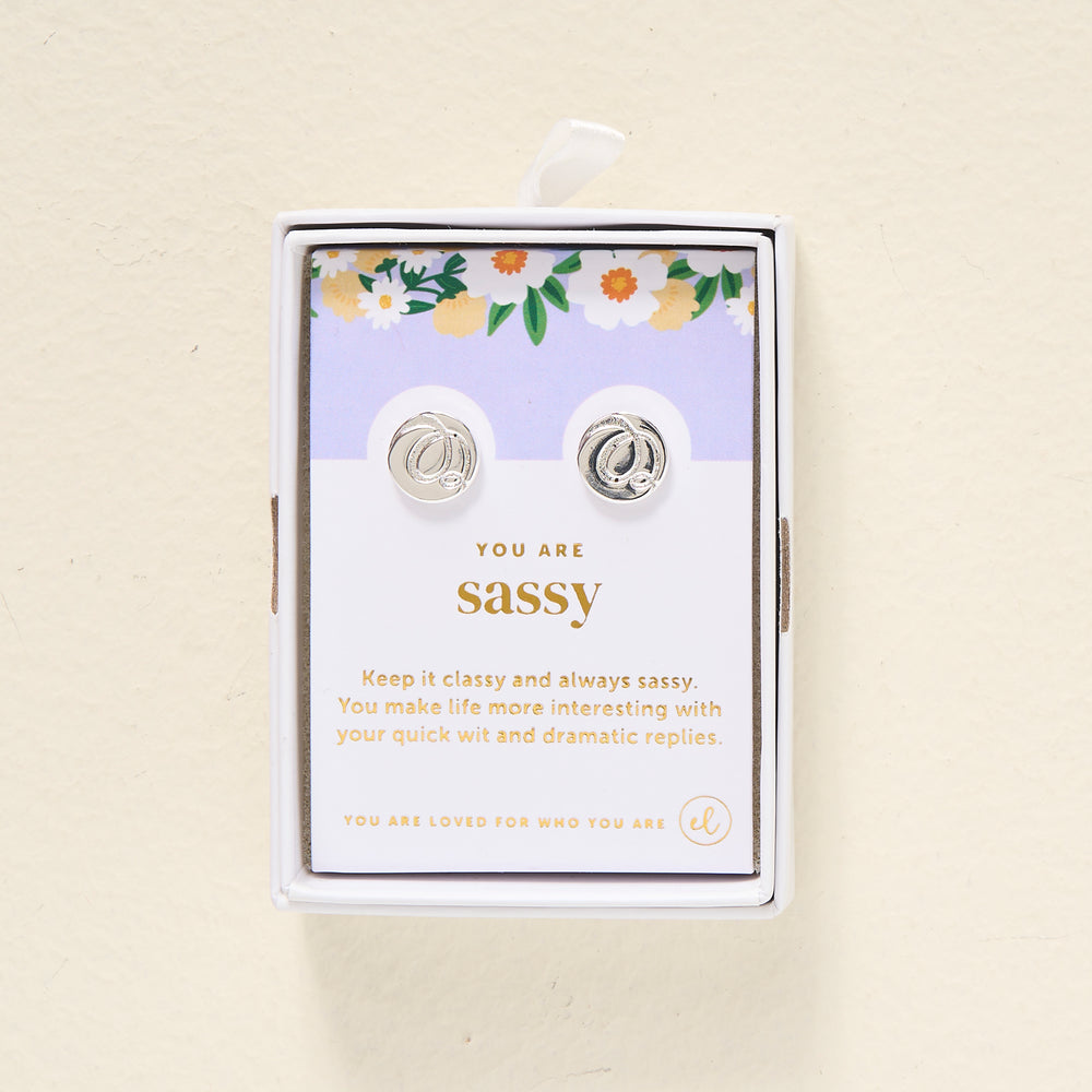 You Are Sassy Dainty Stud Earrings