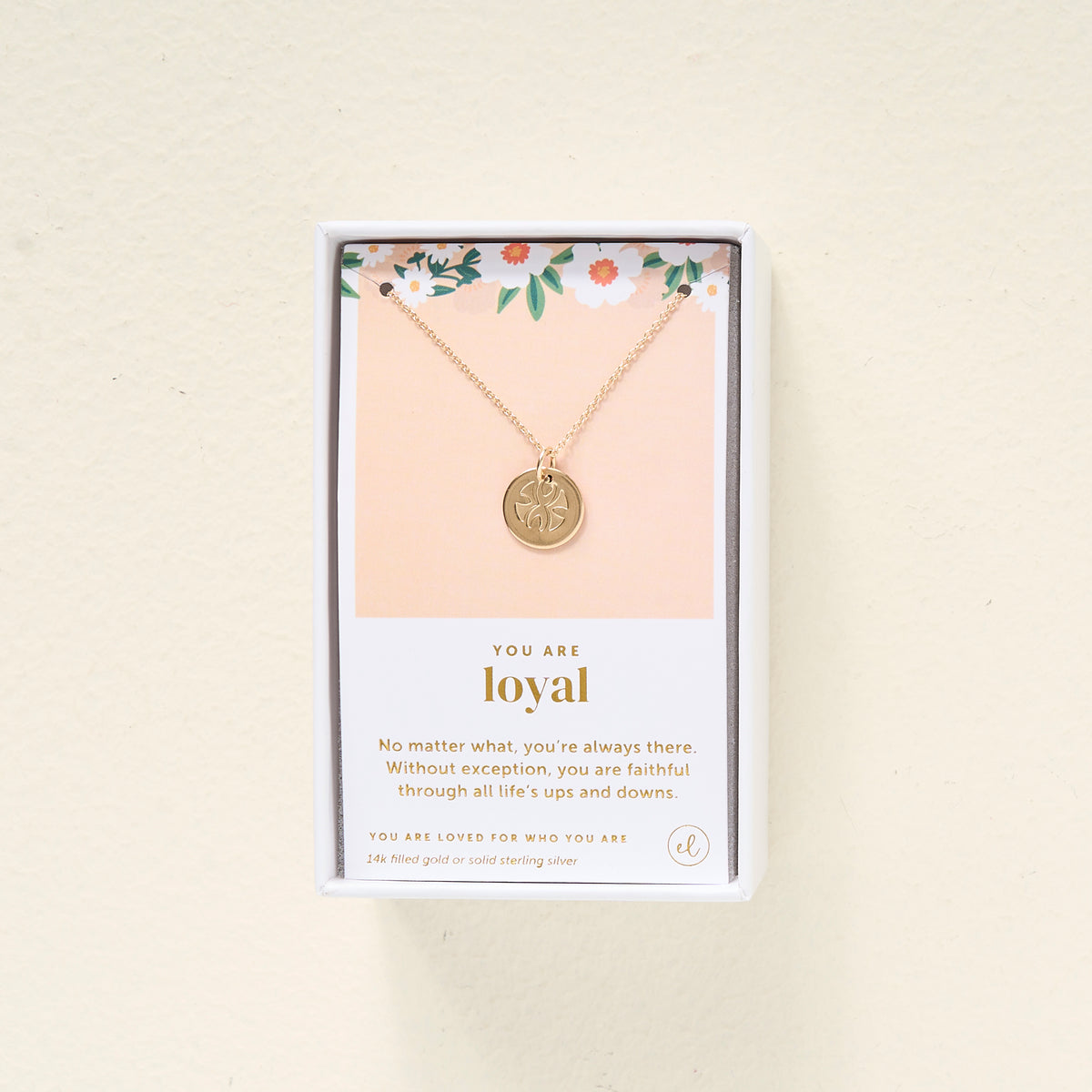 You Are Loyal Disc Necklace