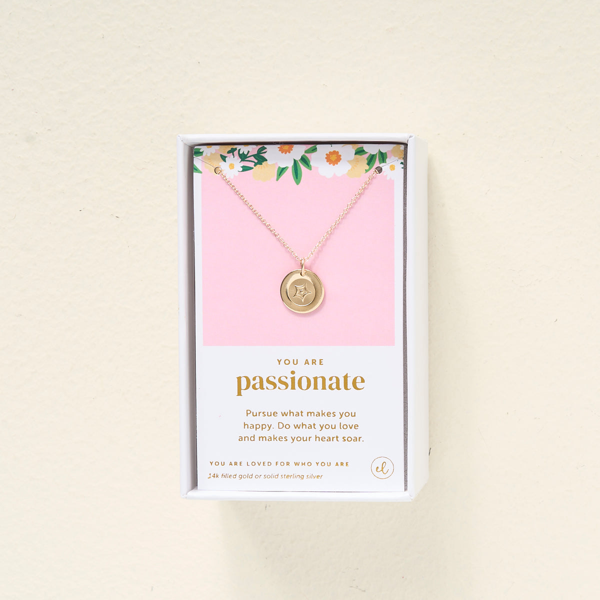 You Are Passionate Disc Necklace