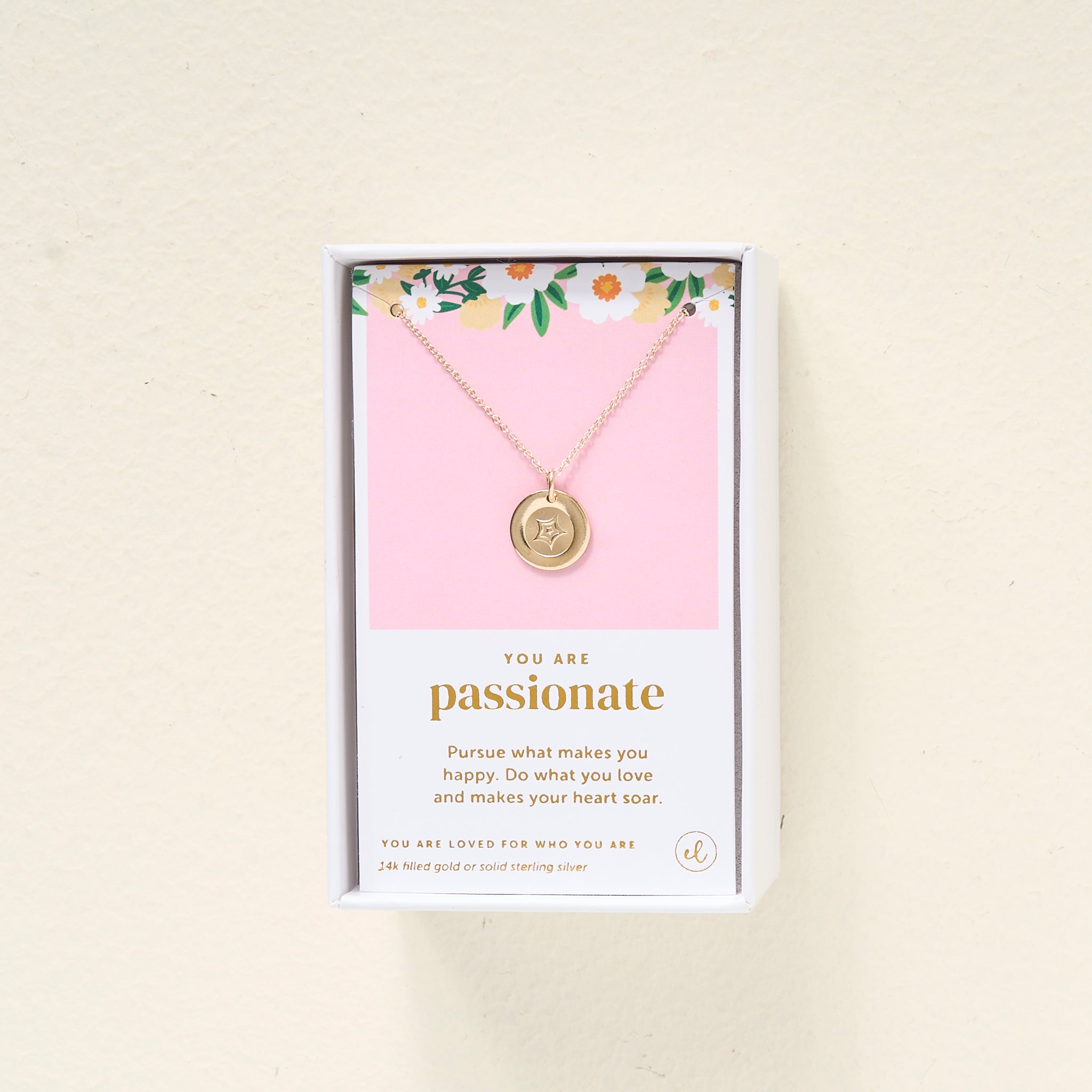 You Are Passionate Disc Necklace