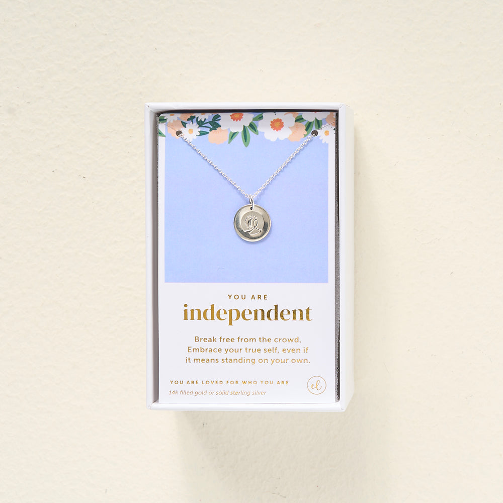 You Are Independent Disc Necklace