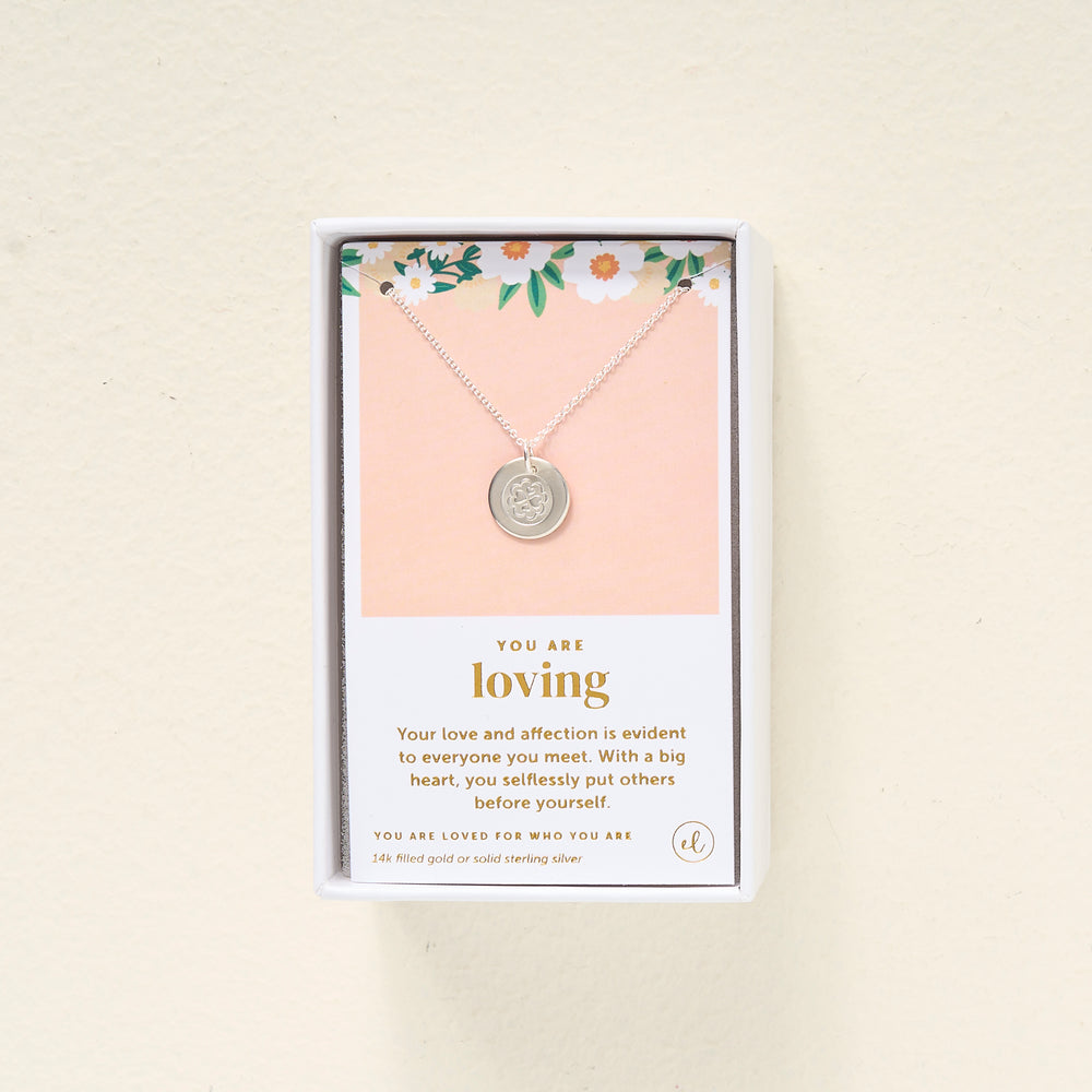 You Are Loving Disc Necklace