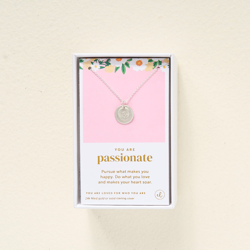 You Are Passionate Disc Necklace