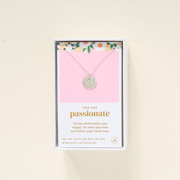 You Are Passionate Disc Necklace