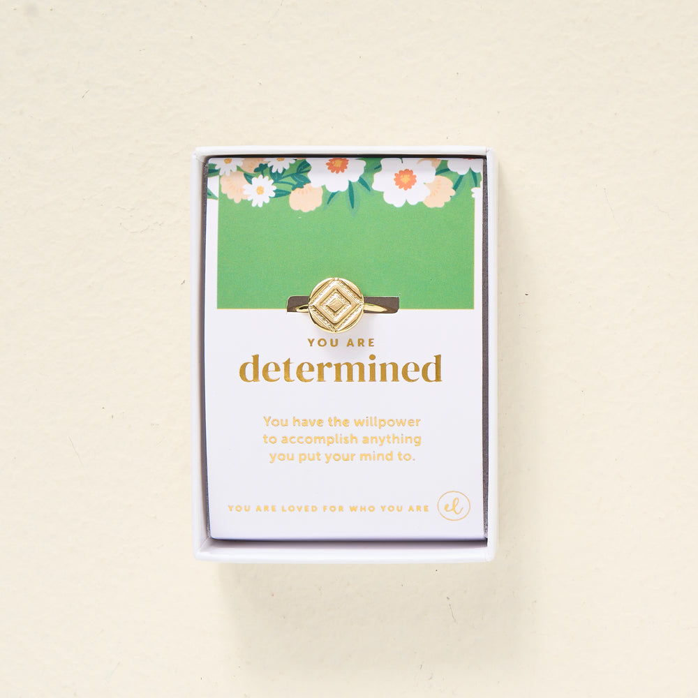 You Are Determined Adjustable Ring