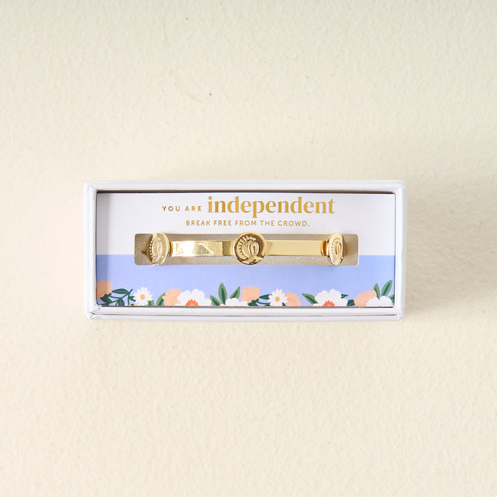 You Are Independent Skinny Stacker Trait Bracelet