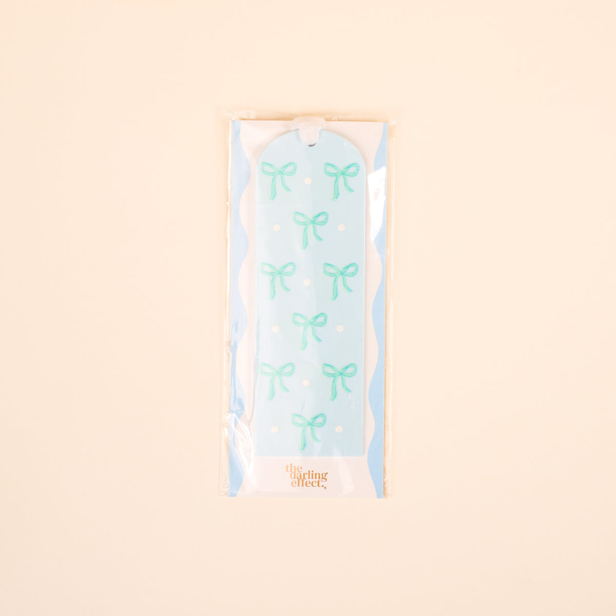 Bows Blue Acrylic Bookmark