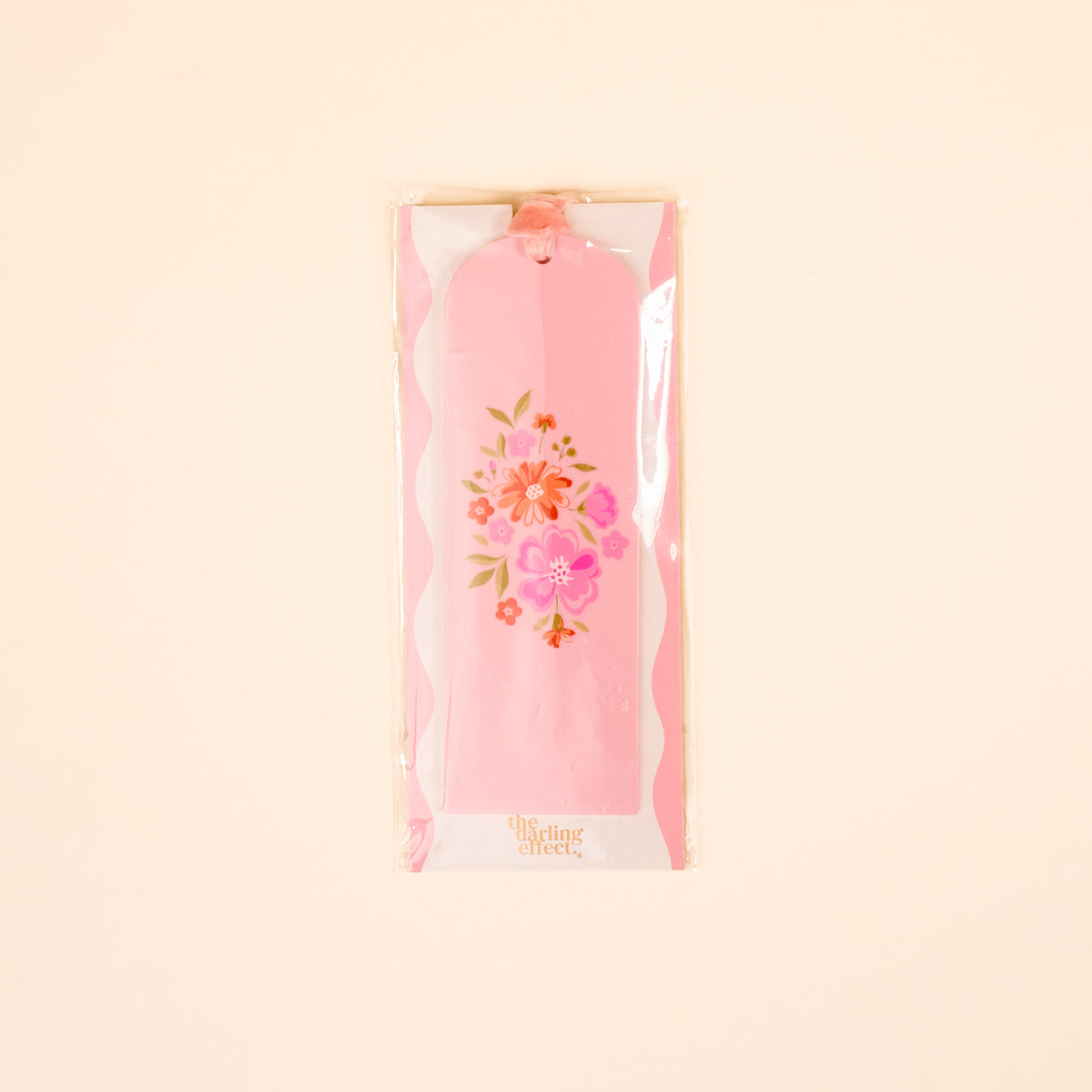 Dainty Floral Pink Acrylic Bookmark