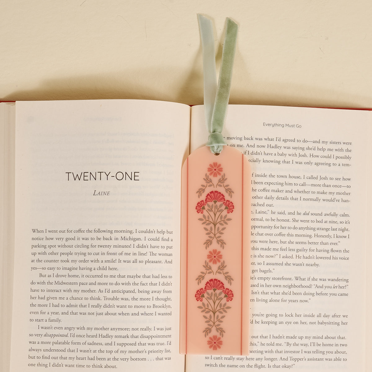 Everbloom Dusty Rose Acrylic Bookmark