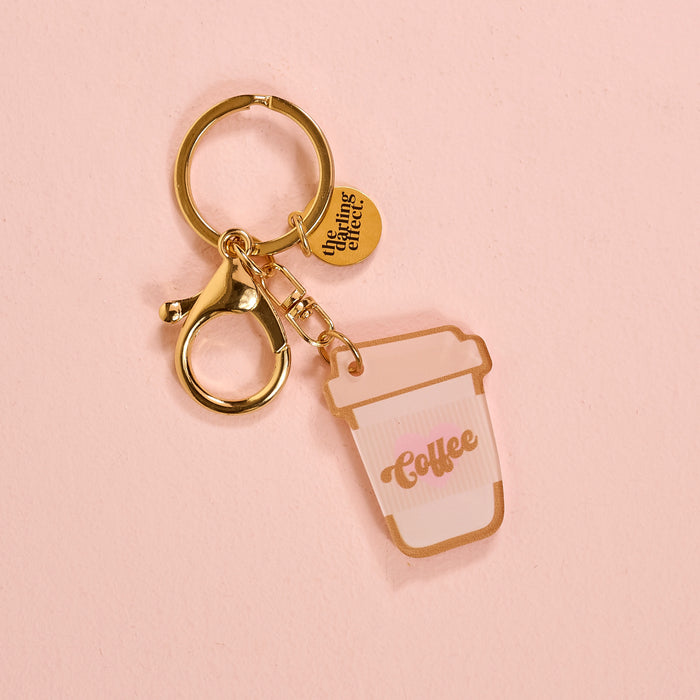 Coffee Cup Acrylic Keychain