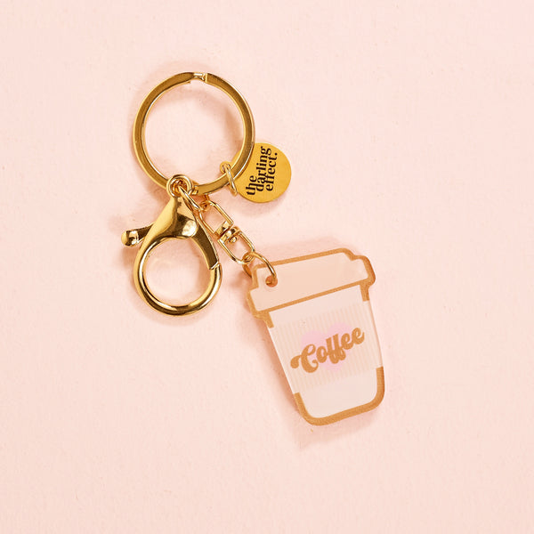 Coffee Cup Acrylic Keychain