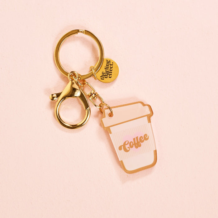 Coffee Cup Acrylic Keychain