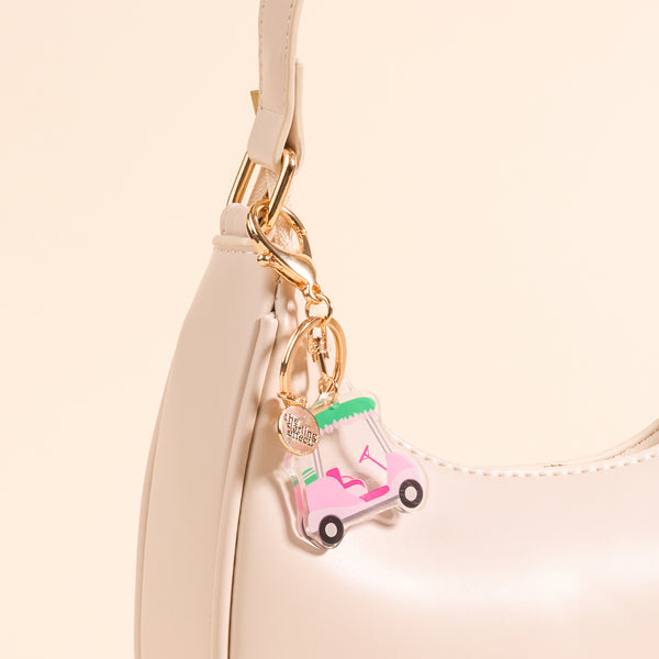 Golf Cart Acrylic Keychain