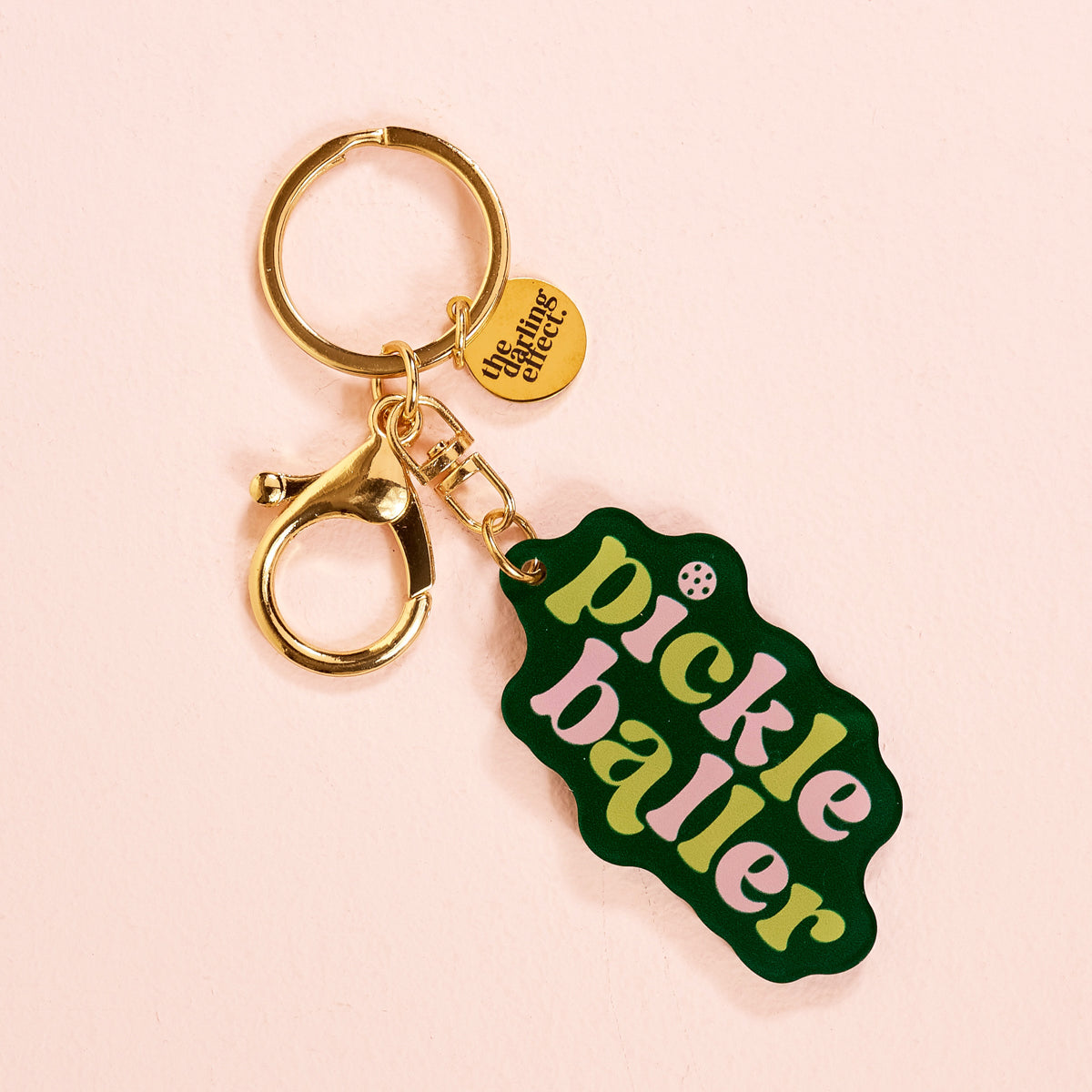 Pickleballer Acrylic Keychain