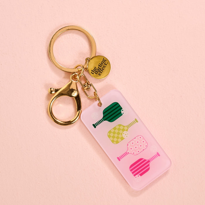 Pickleball Paddles Acrylic Keychain