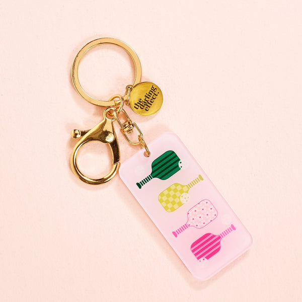 Pickleball Paddles Acrylic Keychain
