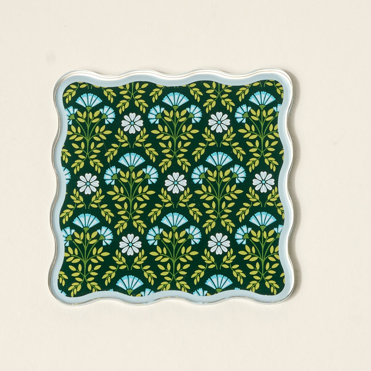 Everbloom Forest Green Table Talk Acrylic Coaster Set