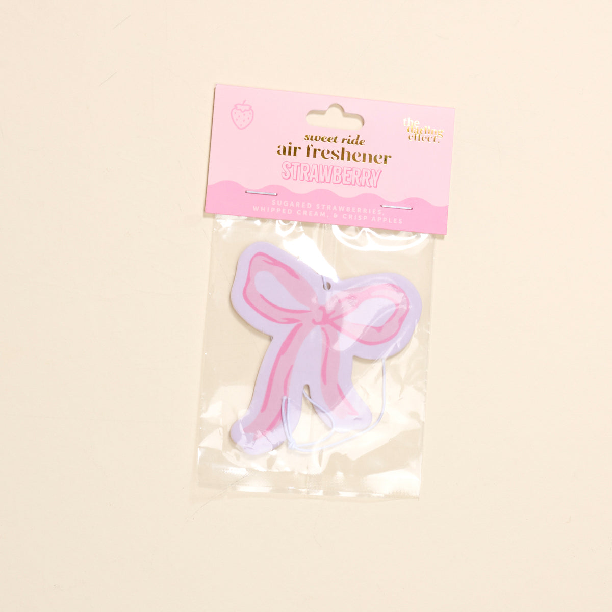 Bow Pink Sweet Ride Car Air Freshener
