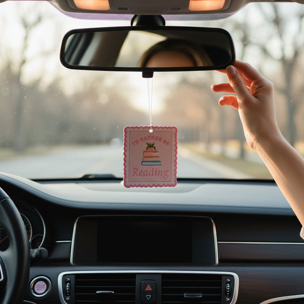 I'd Rather Be Reading Sweet Ride Car Air Freshener