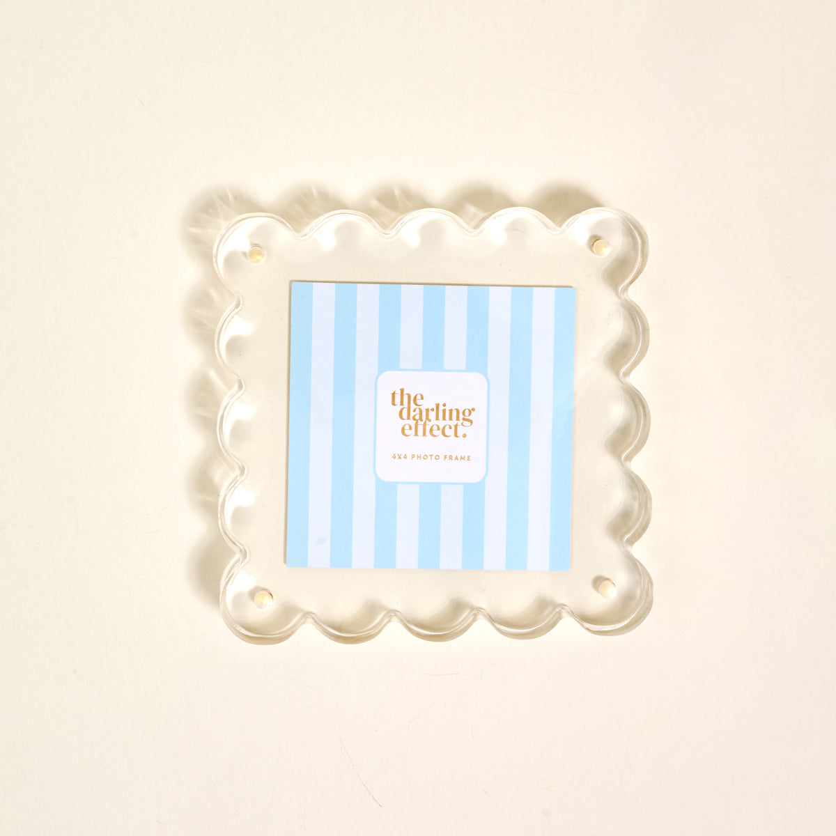Clear Square Scalloped Acrylic Frame