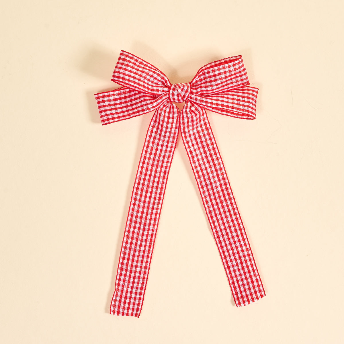 Gingham Red Double Take Hair Bow