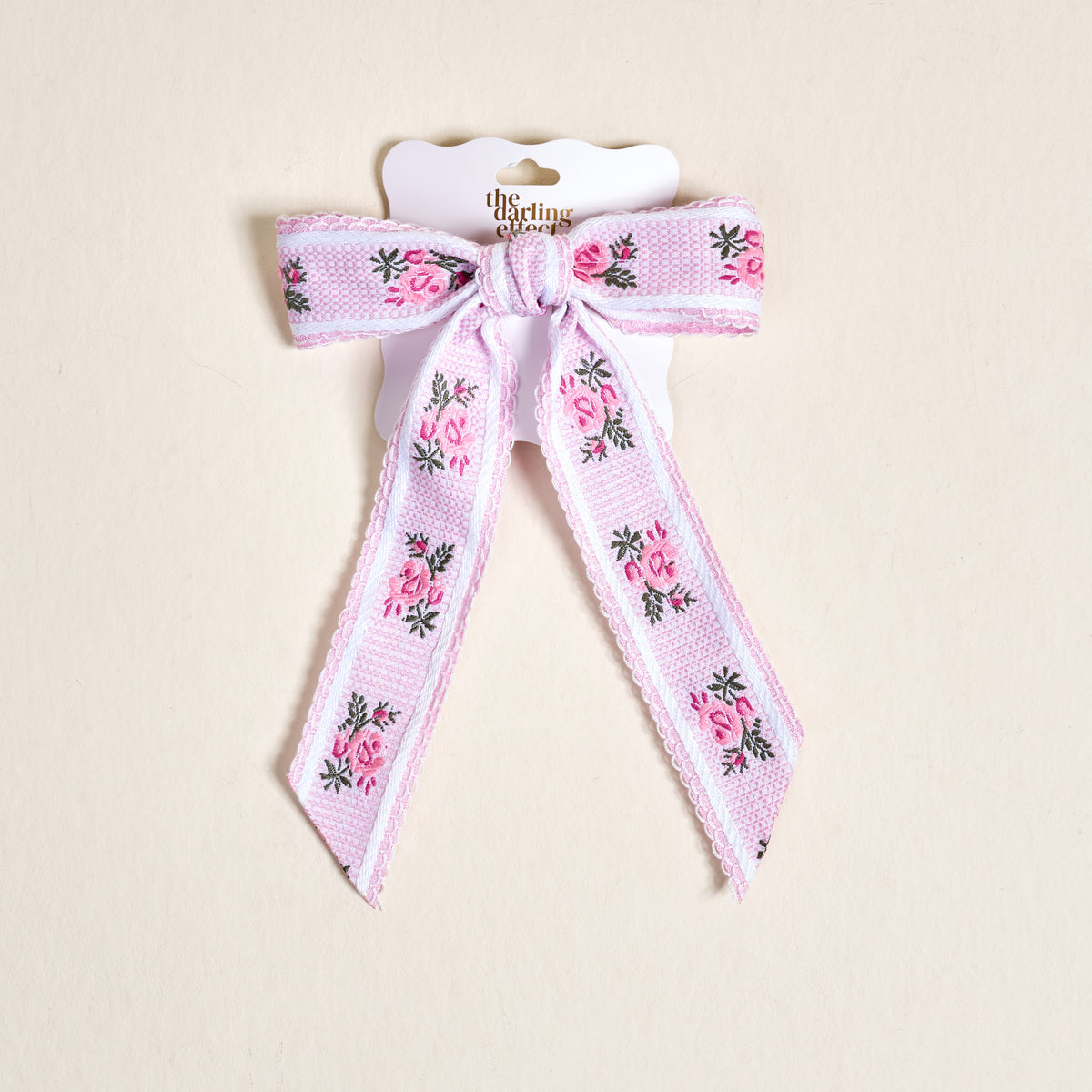 Pink Heirloom Rosette Hair Bow