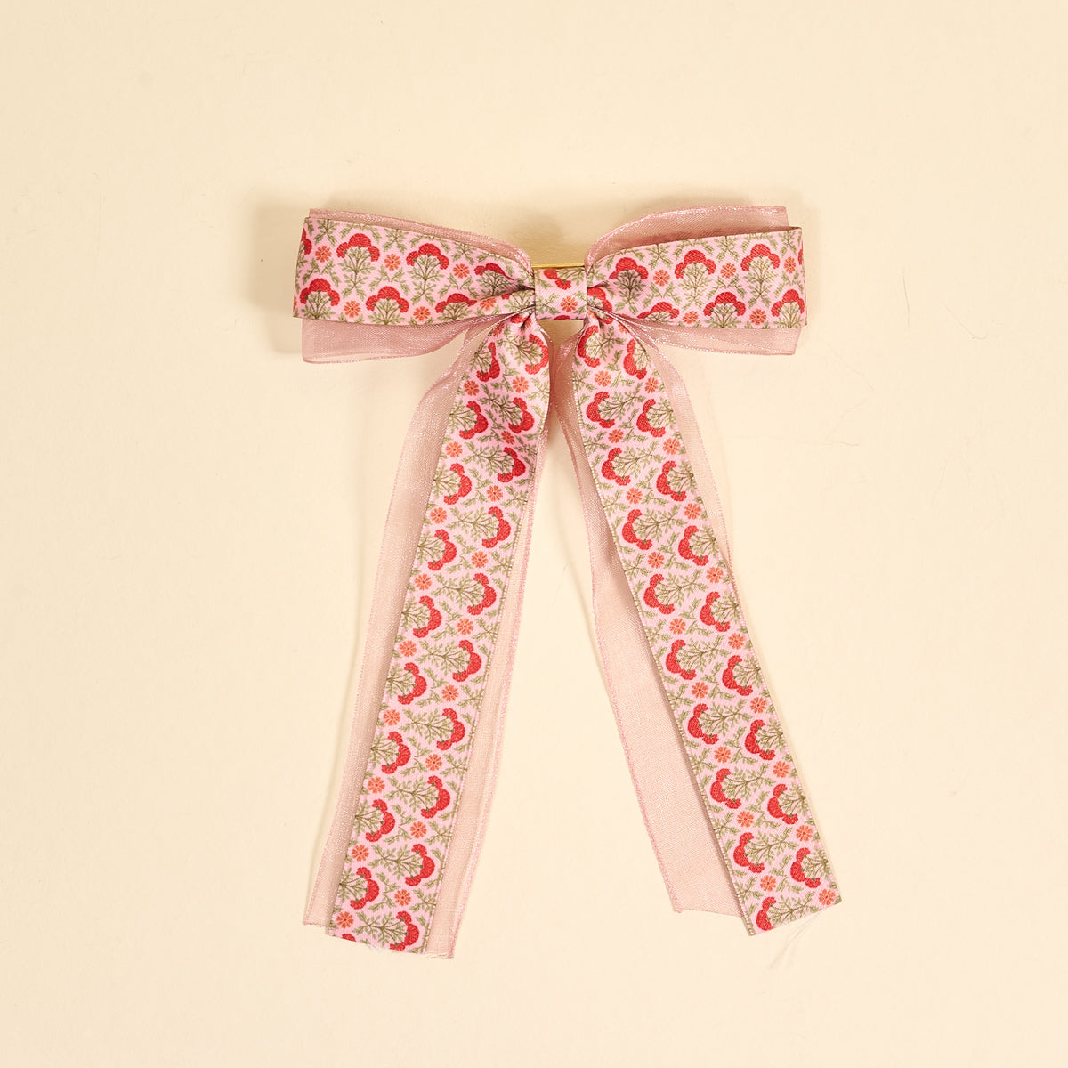 Everbloom Dusty Rose Lovely Layered Hair Bow