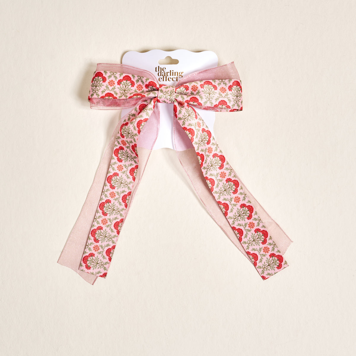 Everbloom Dusty Rose Lovely Layered Hair Bow