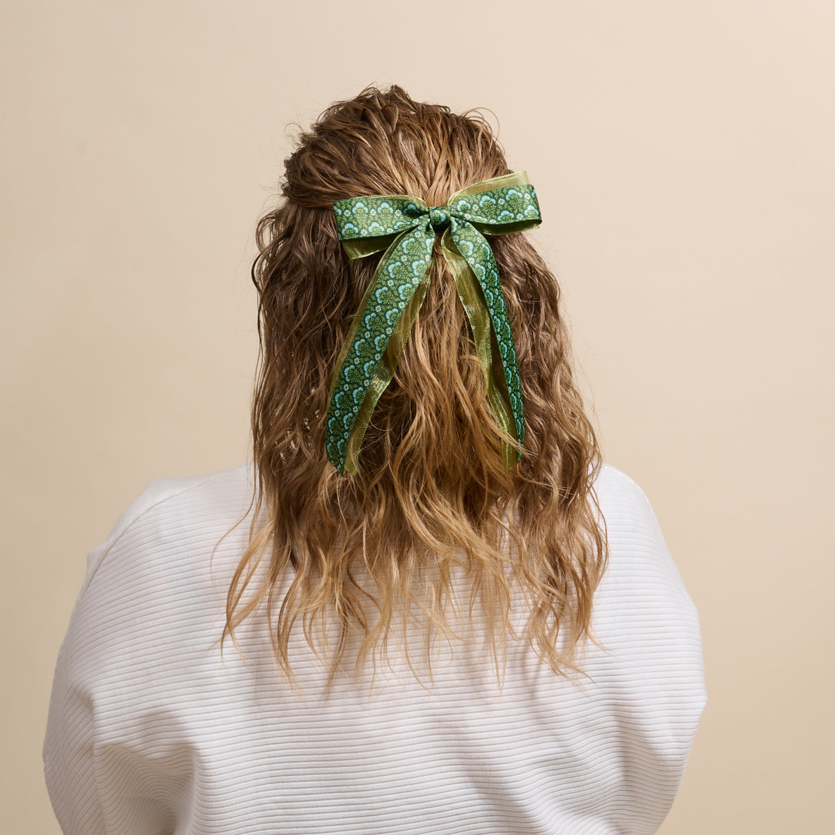 Everbloom Forest Green Lovely Layered Hair Bow