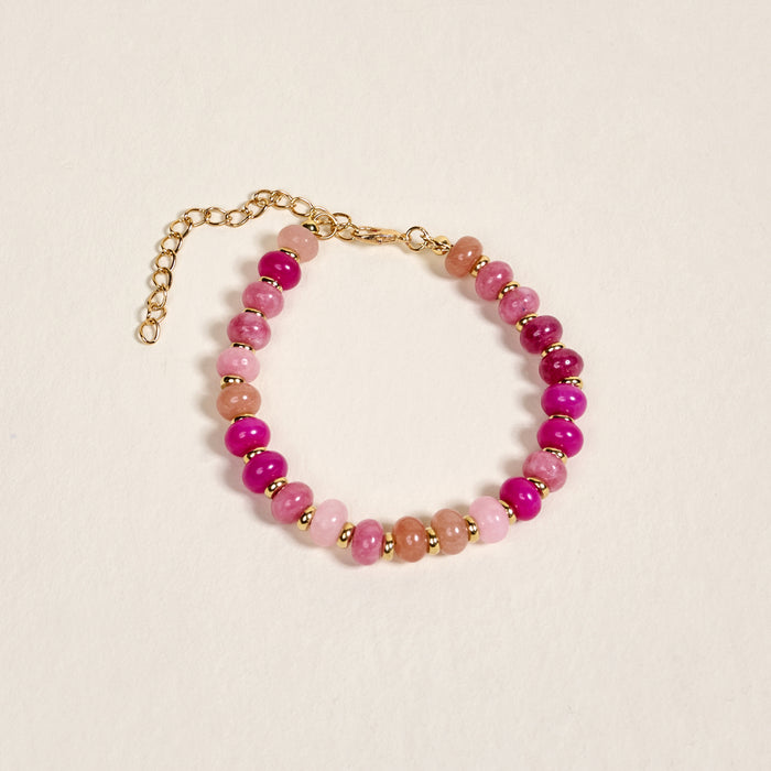 Pretty Pinks Stone Candy Bracelet