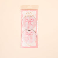 Bow Pink On the Road Car Coaster Set