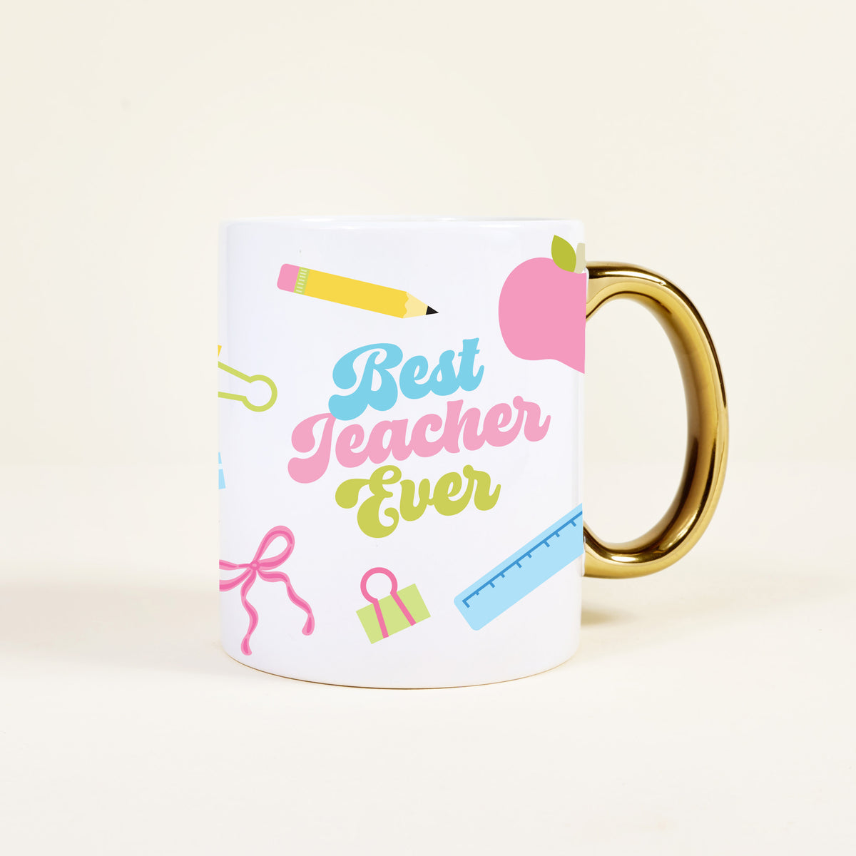 Best Teacher Ever 11 oz Cozy Cute Ceramic Mug