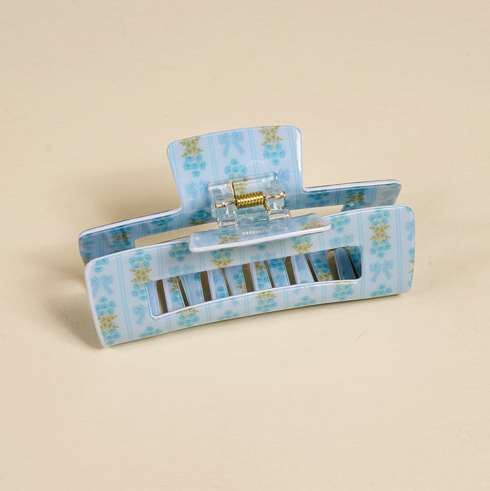 Oh So Fancy Blue Claw Clip