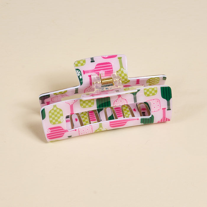 Pickleball Party Claw Clip