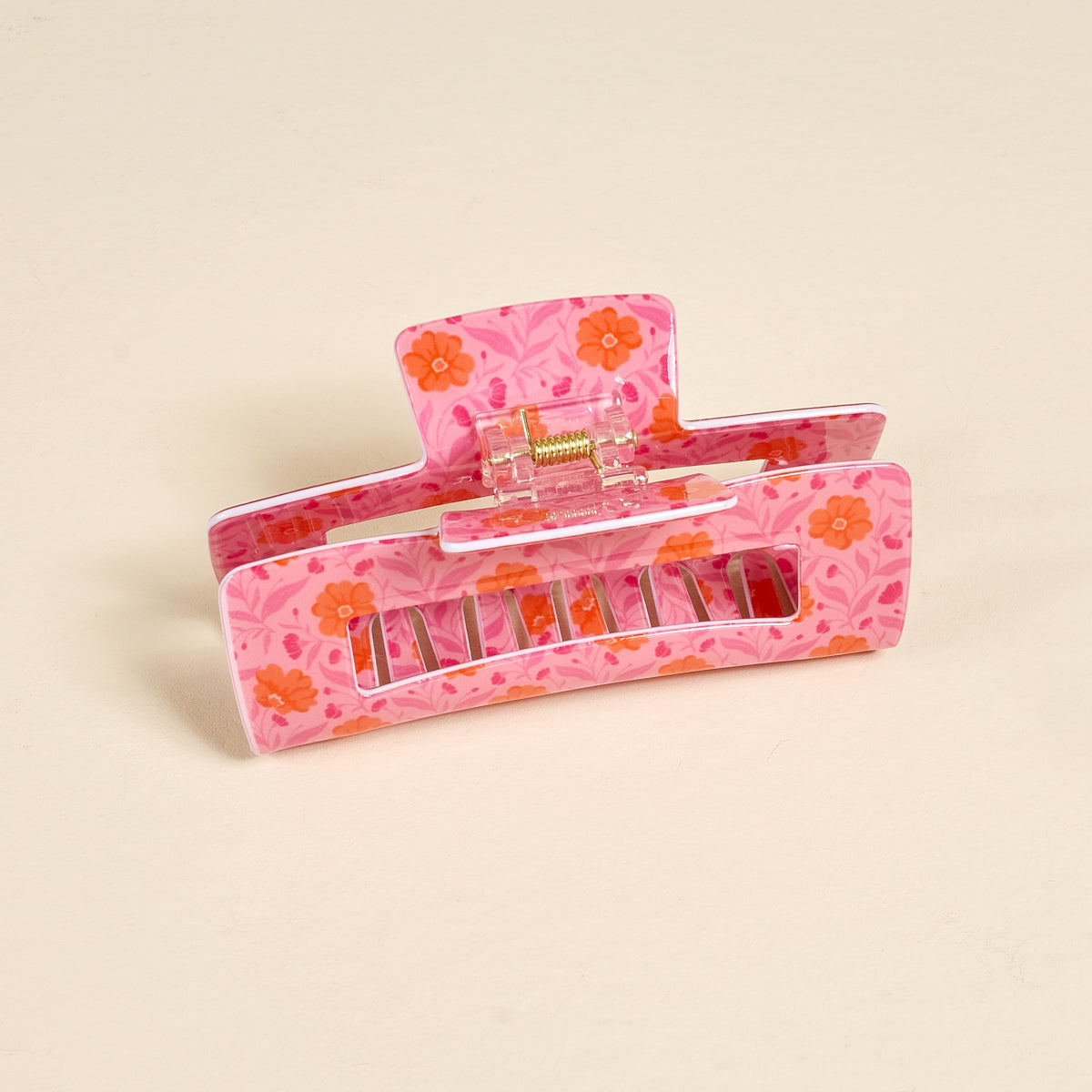 Poppin' Petals Hot Pink Claw Clip