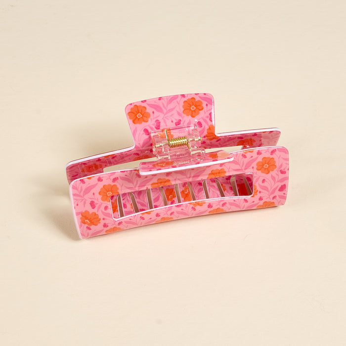 Poppin' Petals Hot Pink Claw Clip