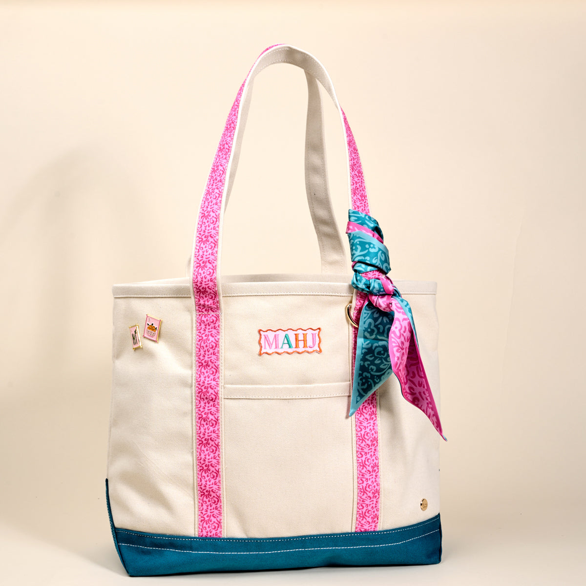 It's Mahj Time The Darling Canvas Tote Bag