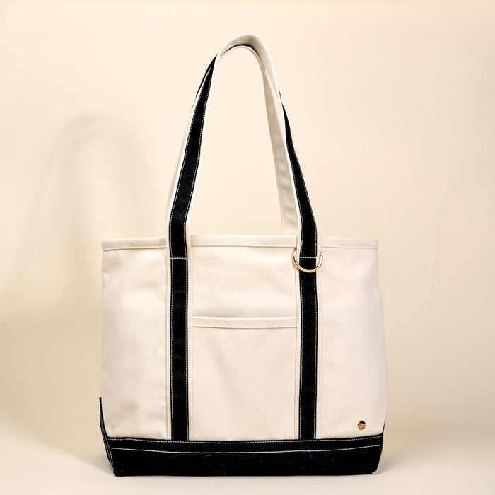 Black The Signature Canvas Tote Bag