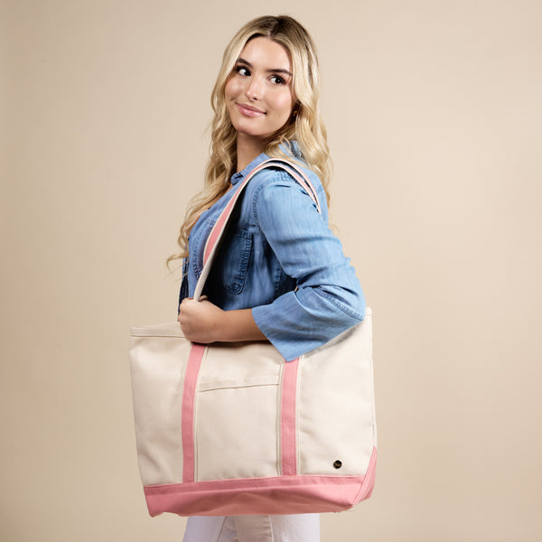 Blush The Signature Canvas Tote Bag